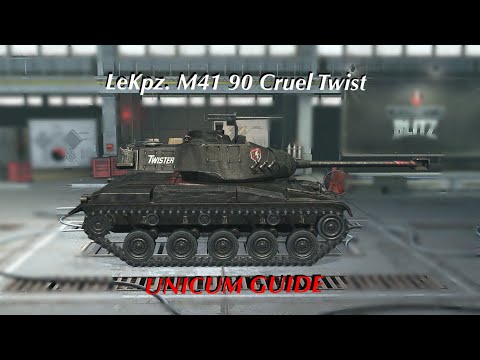 World of Tanks Blitz - LeKpz. M41 90 (cruel twist) Unicum guide