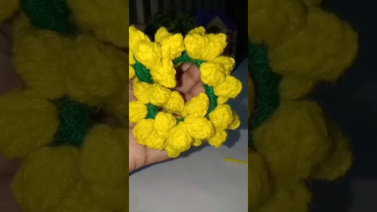 scrunchie gajra tutorial #shorts #youtubeshorts #viral #crochet #trending #foryou #shortvideo