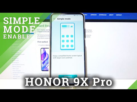 HUAWEI Honor 9x Pro - How to Use & Activate Easy Mode