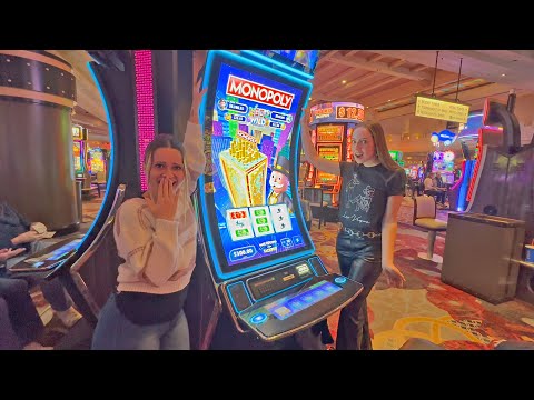 We Played A Monopoly Slot Machine At Excalibur Las Vegas! - YouTube