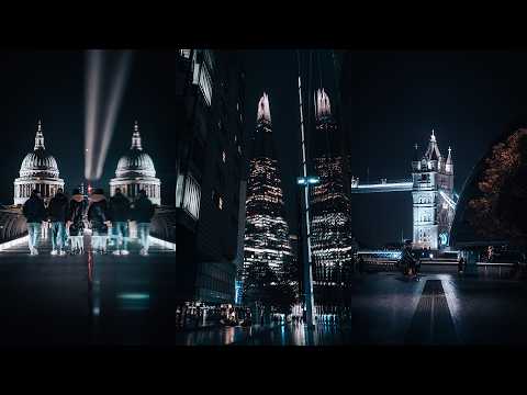 A DARK NIGHT in LONDON Street Photography POV 4K