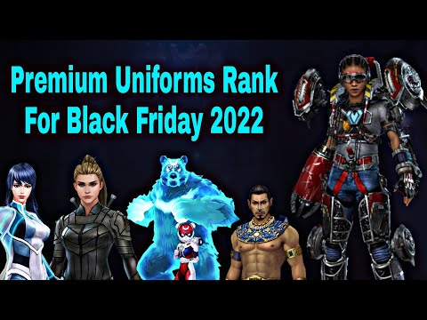 Premium Uniforms Rank For Black Friday 2022 With Special Tips - Marvel Future Fight
