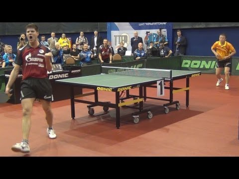MA Lin vs Dimitrij OVCHAROV FINAL 2of3 Games Russian Premier League Playoff Table Tennis