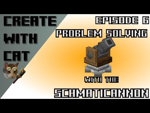 Schematicannon to the Rescue (and tutorial) - Create Mod Let's Play Ep 6 [Modded Minecraft]
