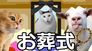 【猫ミーム】お葬式へ行った占い師！！
