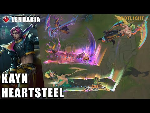 Kayn Heartsteel (LENDARIA) - Skin Spotlight PREVIA