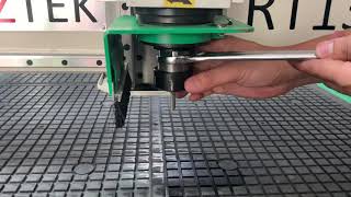 Hướng dẫn tháo, lắp mũi phay cho máy router cnc 1 đầu, 4 đầu Woodmaster, Holztek