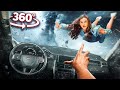 360° CAR IN TORNADO AND STORM EXPERIENCE WITH GIRLFRIEND VR 360 Video 4k ultra hd