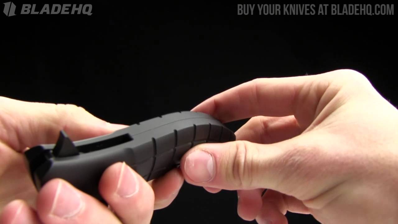 HTM Kirby Lambert Snap Black Folding Clip Point Knife (3.5" Black)