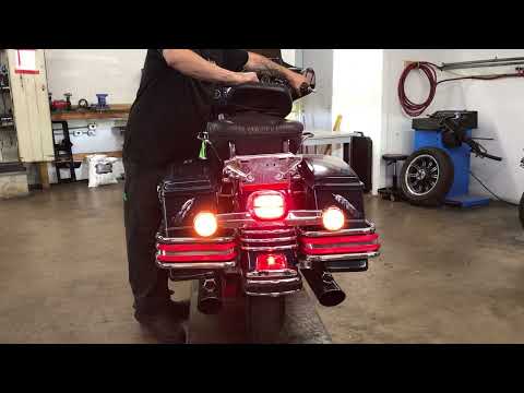 2002 Harley Electra Glide Back Rear Brake Pedal Lever + Pad CHROME