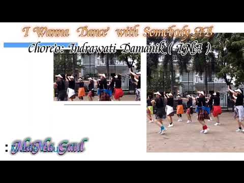 I Wanna Dance With Somebody AB,Line Dance // level : Absolute Beginner, Demo by : Mama Gaul