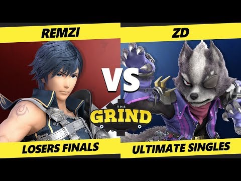 The Grind 120 Online Losers Finals - ZD (Wolf) Vs. Remzi (Chrom, PT) Smash Ultimate - SSBU