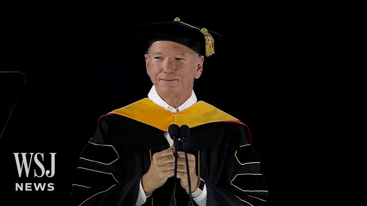 Ex-Google CEO Gets Booed While Discussing AI in Commencement Speech | WSJ News - YouTube
