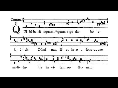 Feria VI post Dominicam III Quad. (Friday after III Sunday of Lent) - Communio (Qui biberit aquam)
