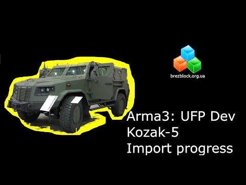 Прогрес імпорту моделі «Kozak-5» в Arma3 10/04/22