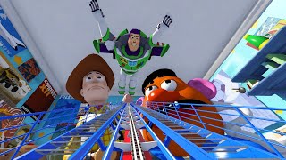 🔴 VR 360° Toy Story Roller Coaster Video