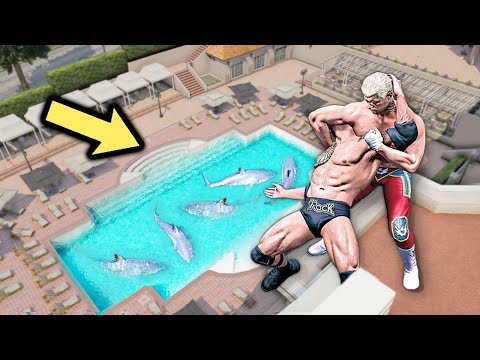 GTA 5 WWE EXTREME MOMENTS COMPILATION #41 (GTA V WWE Mods)