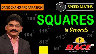 SBI/IBPS EXAMS: Finding SQUARES in Seconds I SPEED MATHS