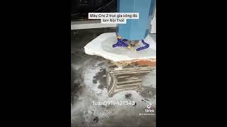 Máy Router cnc 2 trục gia công đá làm nội thất tủ Vanity