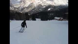 preview picture of video 'Ski in Alta Badia, Piste 11'