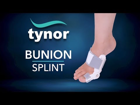 How to wear Tynor Bunion Splint to correct the hallux abducto valgus deformity of the big toe