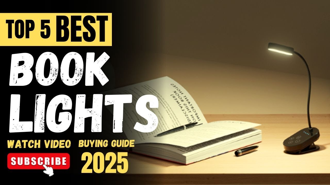 Top 5 BEST Book Lights of 2025 || Reading Book Lights Review (AMAZON)