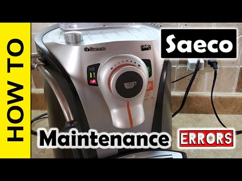 Saeco Odea Go - Maintenance and Errors explained