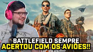 FLOW GAMES REAGE O TRAILER CINEMATOGRÁFICO de BATTLEFIELD 6 x TOP GUN: MAVERICK!! #FGN