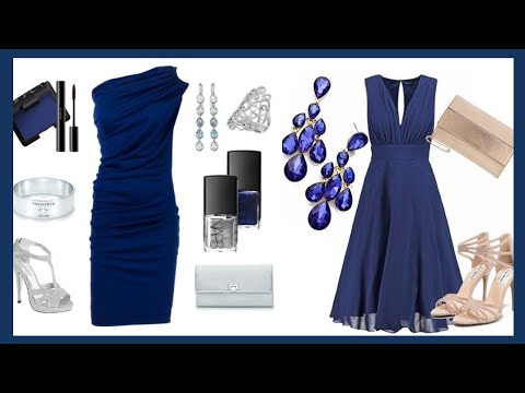 NAVY BLUE DRESSES / HOW TO MAKE COMBINATIONS WITH 1 NAVY BLUE DRESSES / DRESSES 2021