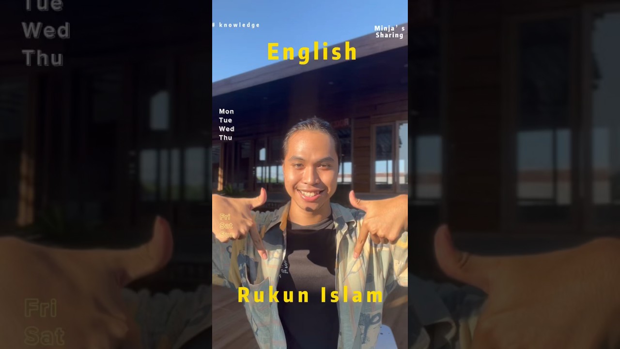 Rukun Islam in English #english #kampunginggris #vocabulary