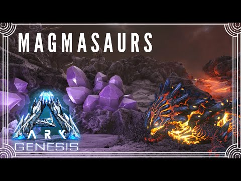 MAGMASAURS! Stealing Eggs From The Volcano And Raising Them - Ark: Genesis (E15)