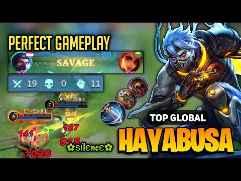 SAVAGE! Perfect Gameplay Hayabusa Best Build [ Top Global Hayabusa Gameplay ] ✿ѕílєncє✿ - MLBB
