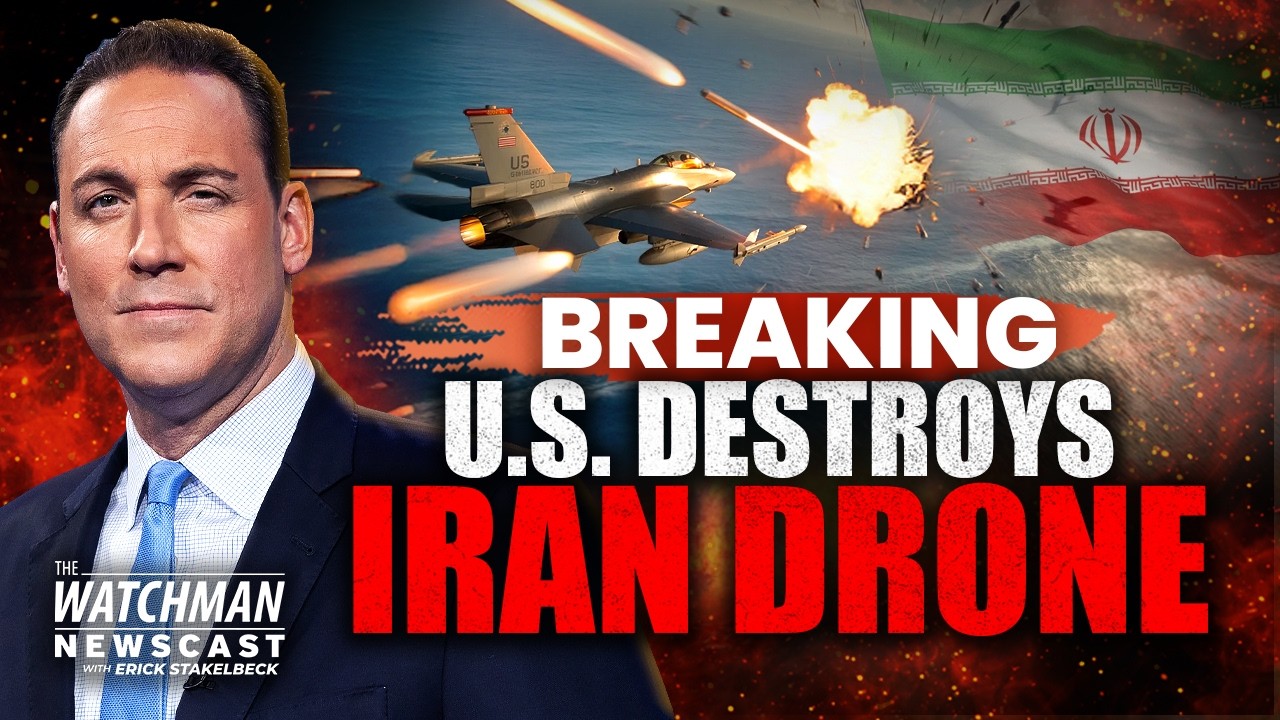 U.S Navy DESTROYS Iranian Drone; RED LINE Crossed? | Watchman Newscast