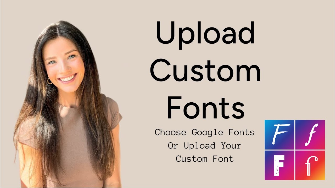 Google fonts, Custom fonts Demo