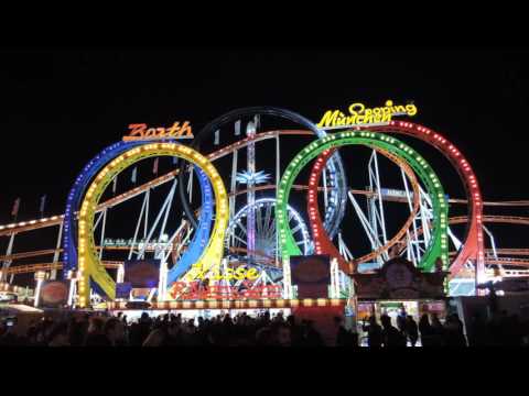 Munich Looping Roller Coaster (with 7 car Trains) @ Hyde Park Winter Wonderland 2016 (Offride) (1)