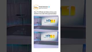 Essa TV afiliada da Globo entrou com boletim mas não tinha apresentador #tv #gafes