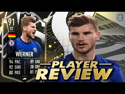 TURBO TIMO?!😲 91 SHOWDOWN WERNER PLAYER REVIEW! - FIFA 21 ULTIMATE TEAM