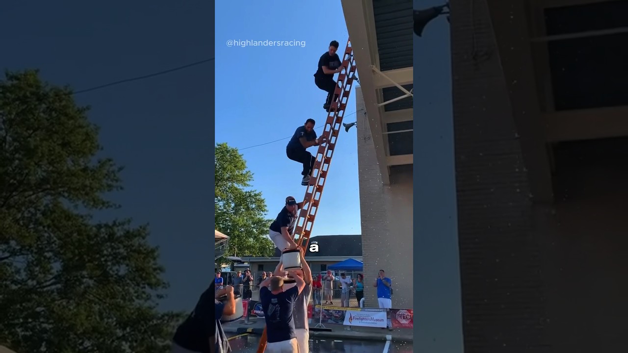 This Firefighter Competition Is Absolutely Intense (@highlandersracing)