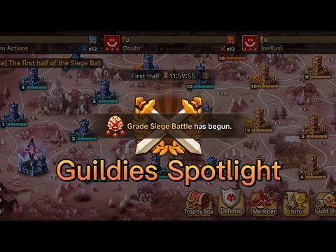 G3 Siege EU with runes - Hidden Actions vs Doubt vs neXus - Guildy Spotlight #summonerswar
