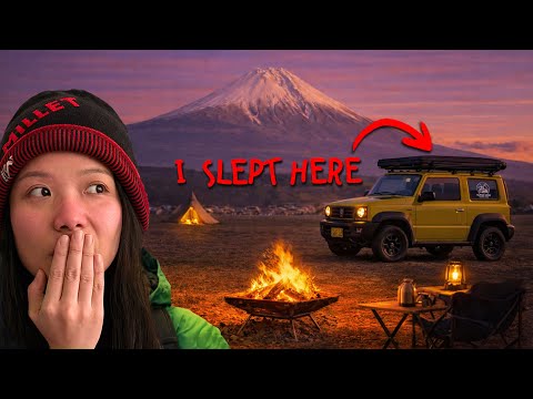 I usually Stealth car camp alone but this time was different 富士山Mt.Fuji自驾车露营 inspired by Yuru Camp