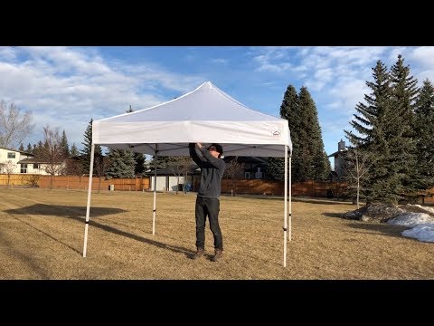 Instant Canopy 10X10 Setup - One person (and take-down)