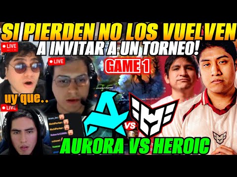 😲Matthew, Benjaz, Leo analizan HEROIC vs AURORA Game 1 Bo3 - DreamLeague S27😲