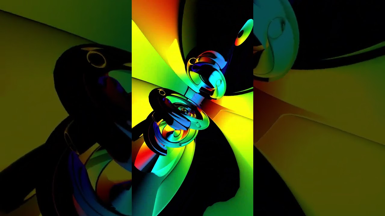 Inter-dimensional Colorful Geometric Core - 3D Spin #aavfx