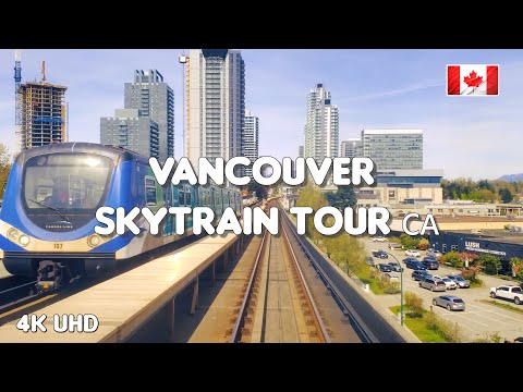Full Canada Line SkyTrain Ride Richmond–Brighouse to Waterfront  Station Highlights & Vancouver Tour