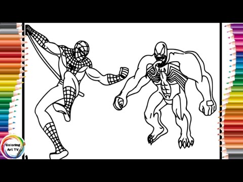 Spiderman Fights Venom Coloring Pages/Different Heaven - Safe And Sound_venom Coloring Pages