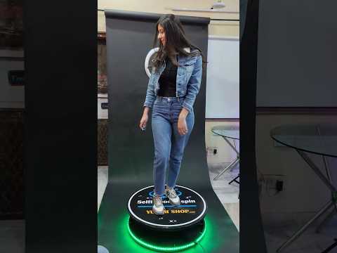 #YugaM new model W360pro  Selfie video photo booth spin plateform #photobooth