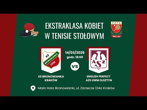 Mecz ekstraklasy tenisa kobiet 26.10.2025r: KS Bronowianka Kraków - SKTS Sochaczew