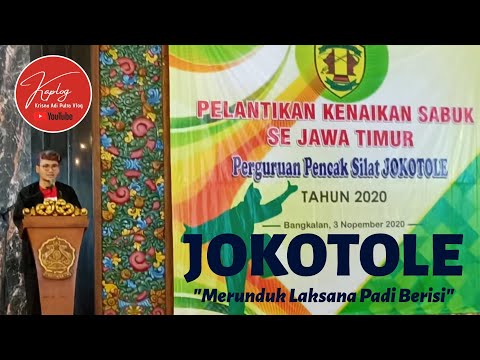 PENAMPILAN PENCAK SILAT PELANTIKAN KENAIKAN SABUK "PPS. JOKOTOLE" SE-JAWA TIMUR TAHUN 2020