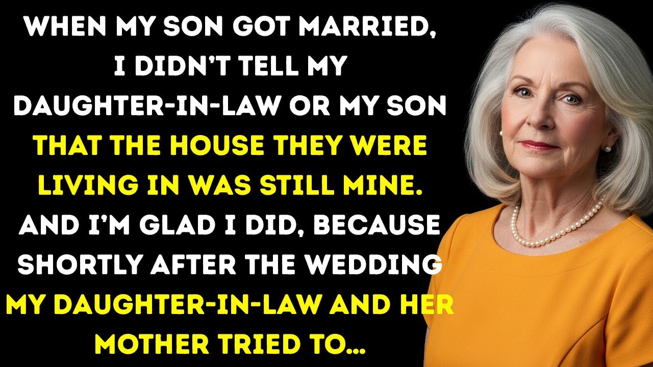 When My Son Got Married, I Never Told My DIL The House Was Mine—That Secret Ended Up Saving Me.