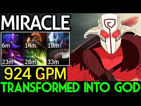 Miracle- [Juggernaut] Transformed into God 924 GPM 7.15 Dota 2
